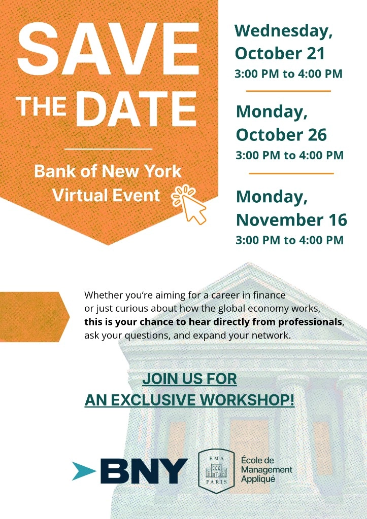 Atelier : Événement virtuel organisé par la Bank of New York